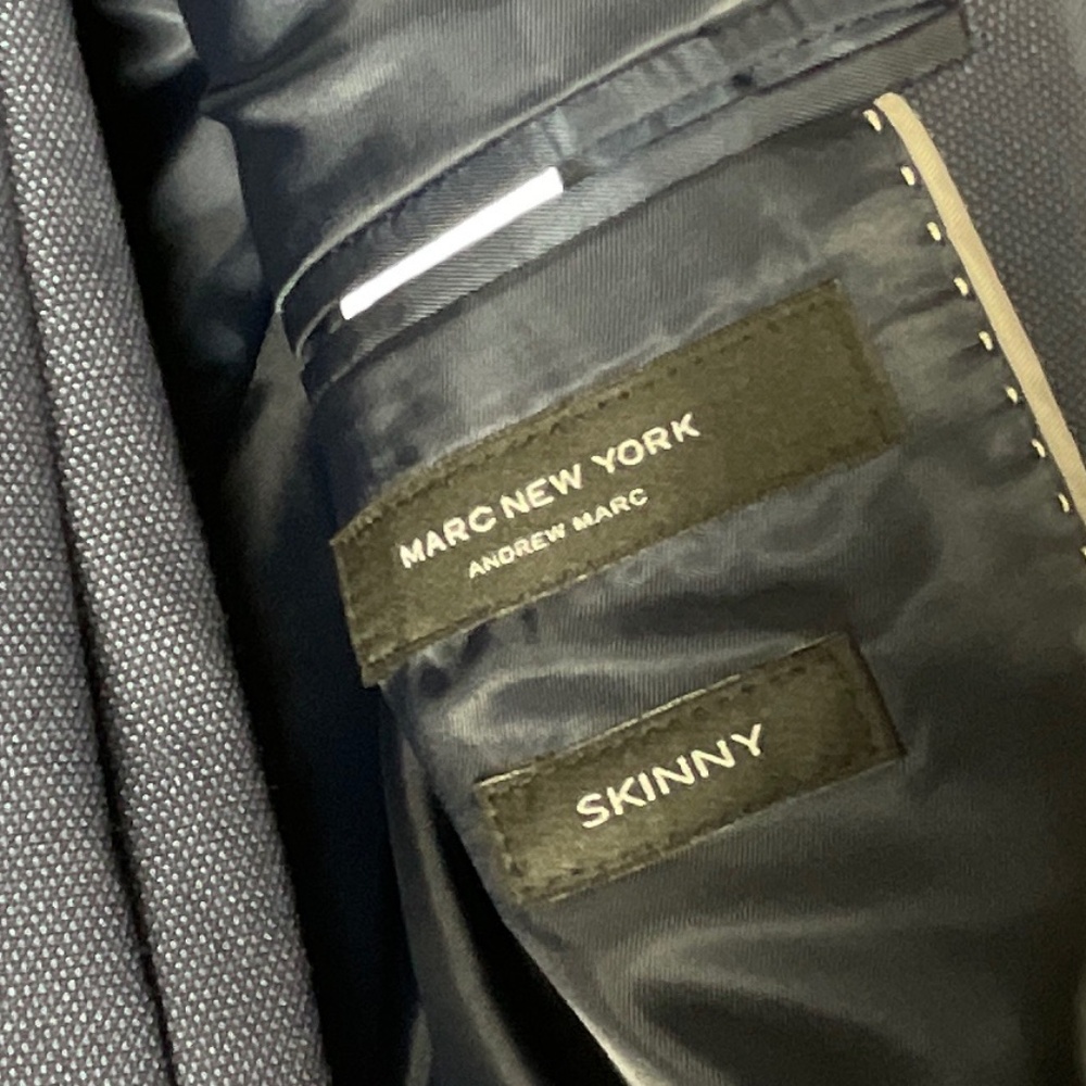 Marc New York Navy Blue Suit Size 8 - Picture 5 of 10
